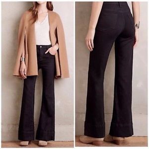 Pilcro and the Letterpress Sz 29 Black Flare Jeans